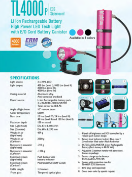 BigBlue TL4000P EOS Sidemount